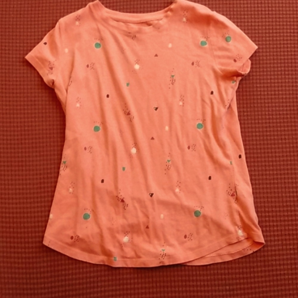 Peachy shirt with dots everywhere